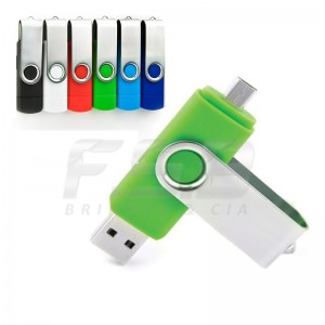 Lanamento Flash Drive 16 Gb Dual Otg Usb 2.0 Pc E Celular