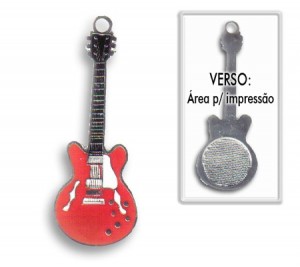 Chaveiro Guitarra Casino para Personalizar