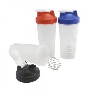 Coqueteleira para shake, com mola para misturar, capacidade de 600 ml, material de plstico