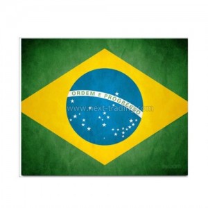 Mouse pad  Bandeira Brasil A copa do Mundo  nossa .