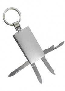 Chaveiro canivete 4 funes, material  metal
