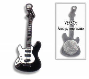 Chaveiro Guitarra Stratocaster Resinada para Personalizar