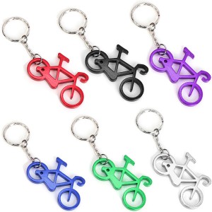 Chaveiro De Alumnio Formato Bicicleta Diversas Cores Com Abridor De Garrafa.