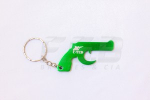 ARMA EM FORMA DE CHAVEIRO 38 PERSONALIZADO LASER