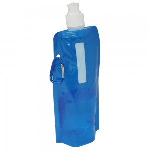 Squeeze dobrvel com mosqueto, material de plstico. Capacidade  480 ml  